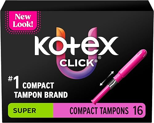 Miniatura 19 de U by Kotex Tampones Click Compact, absorción regular, sin perfume, 192 unidades (6 paquetes de 32) (el empaque puede variar)