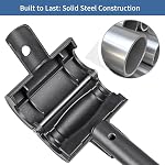 Kipika Dumbbell to Barbell Converter, Versatile Adjustable Weight Lifting Bar for Home Gym, Durable Steel Barbell Bar with Foam-Lined Clamps. Fits Standard Dumbbells, Up to 100 lbs per Side