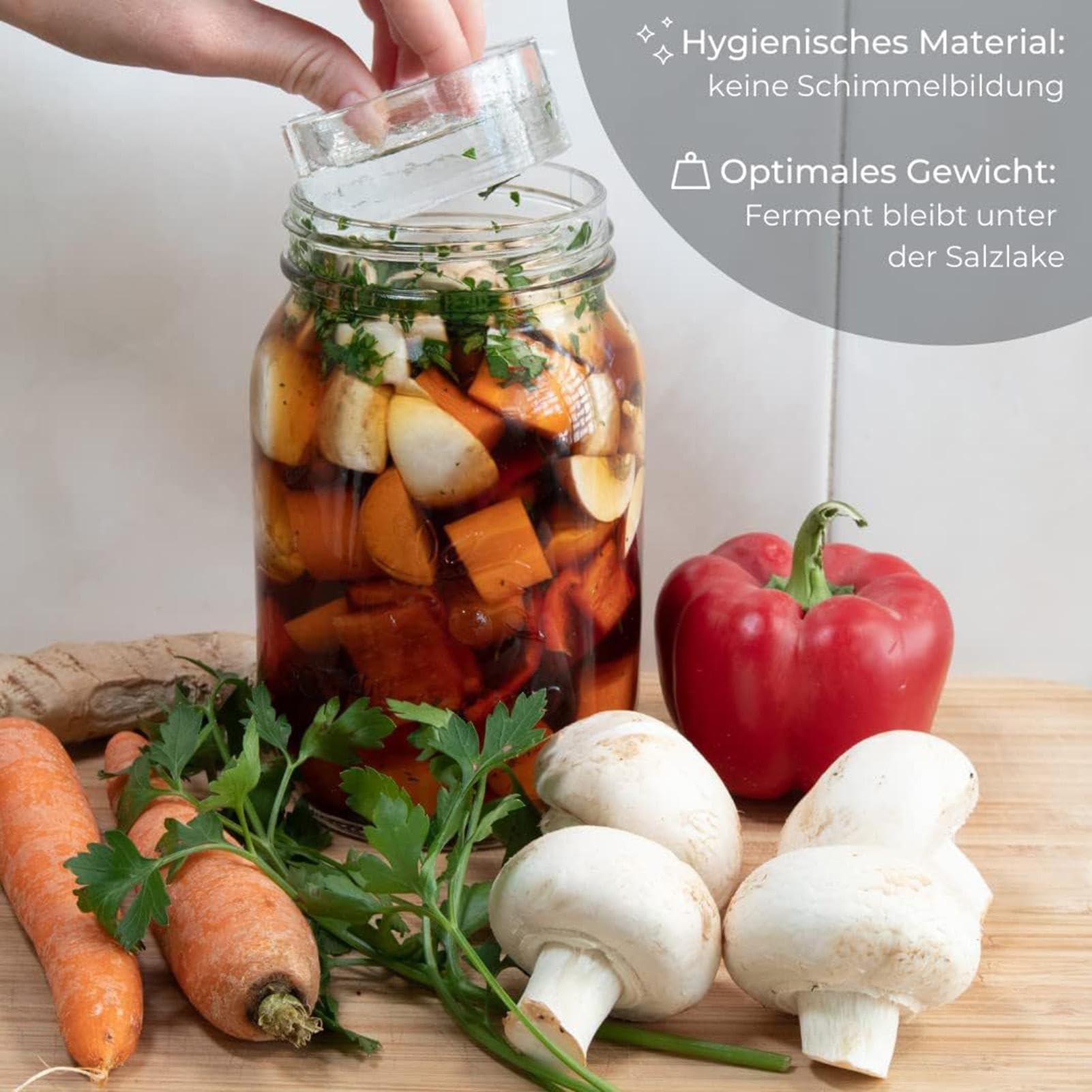 Fermentación Weight Lead-Proof Compact Easy Grip Handle Herramientas de