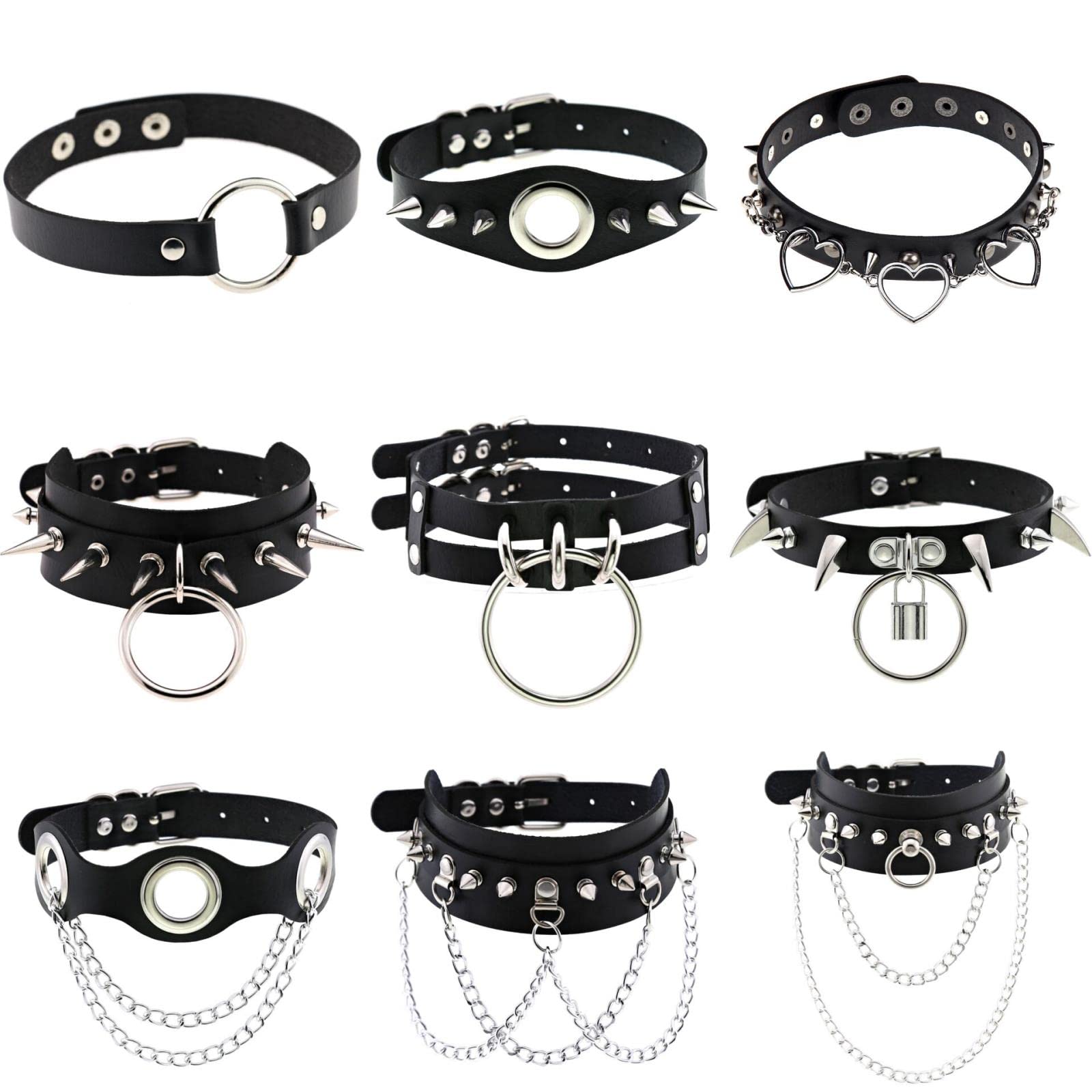 MECCANIXITY Girocollo in pelle PU, collana
