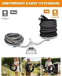 Upgraded 25FT Non-Expanding Garden Hose, Ultra-Light & Flexible Water Hose - Burst-Resistant, Kink-Free, High-Pressure, All-Weather Use for Lawns, Gardens, and Outdoor Cleaning