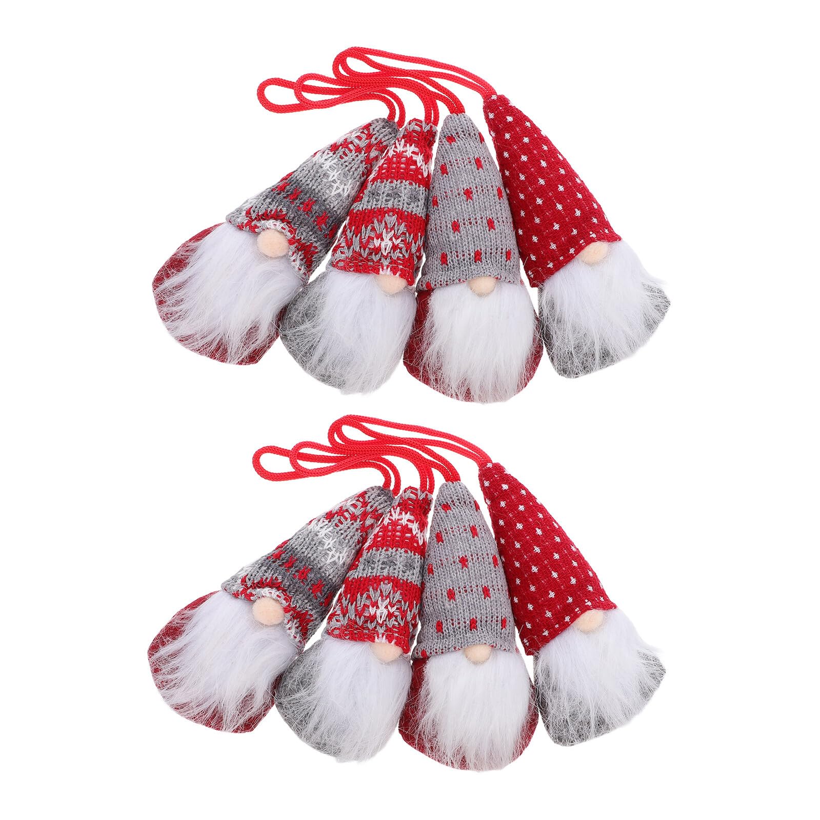 8 Stück Teiliges Weihnachtsdeko Gnom Anhänger im Skandinavischen Stil Gesichtslose Weihnachtswichtel für Indoor Weihnachtsbaum Langlebige und Niedliche Weihnachtsornamente