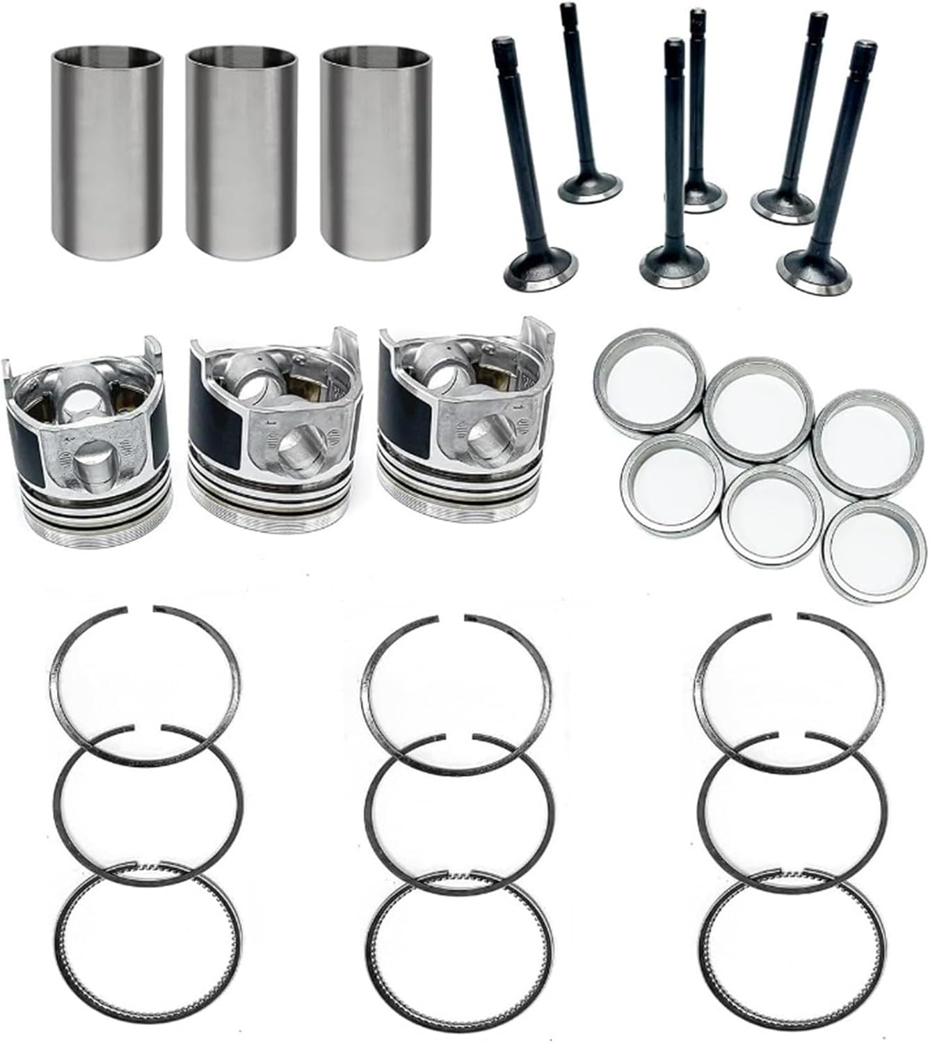 1Set STD Overhaul Rebuild Kit 3TNA72 For 3TNA72 3TNA72L 3TNA72UJ Engine FF165 FF155 F145 Tractor