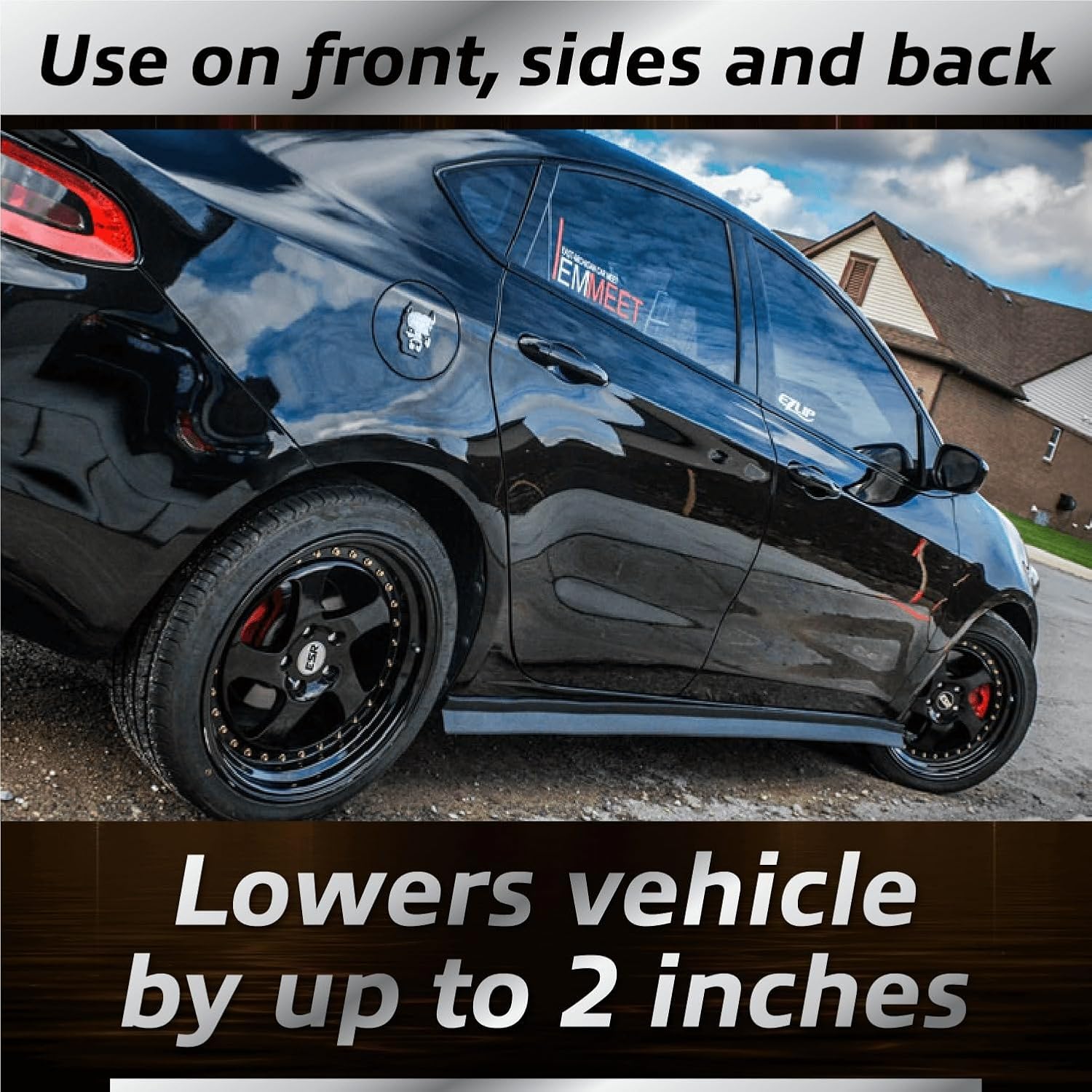 EZ Lip - Side Skirts PRO Universal Rocker Panel Ground Effects Kit & Protector 2-Inch