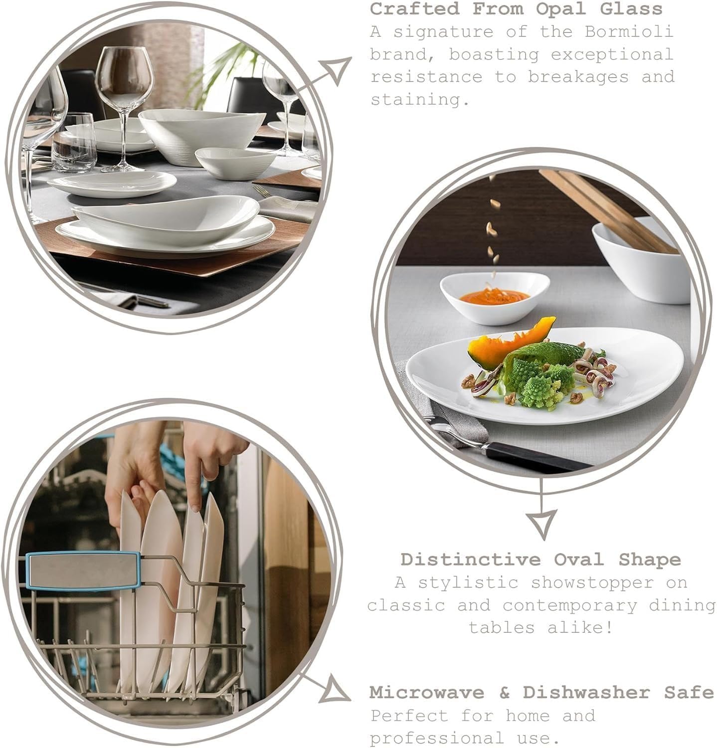 Bormioli Rocco Dessert Plate, Set of 24