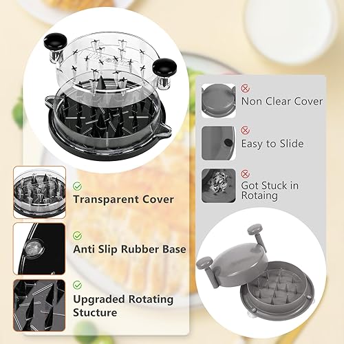 Miniatura 3 de Trituradora de pollo mejorada, trituradora de pechuga de pollo visible, herramienta giratoria con placa extraíble, máquina trituradora de carne con