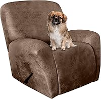 Vista 34 de Fundas para Silla Reclinable de Aspecto de Cuero, 4 Piezas, Funda Lazy Boy para Silla Reclinable, Funda de Sofá Suave, Protector de Muebles Lavable