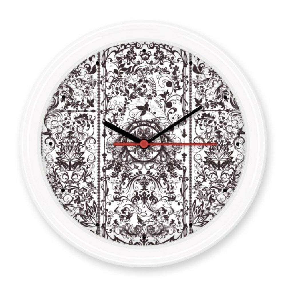 Horloge ronde à motif feuilles BeatCong pour créer une ambiance apaisante à la maison