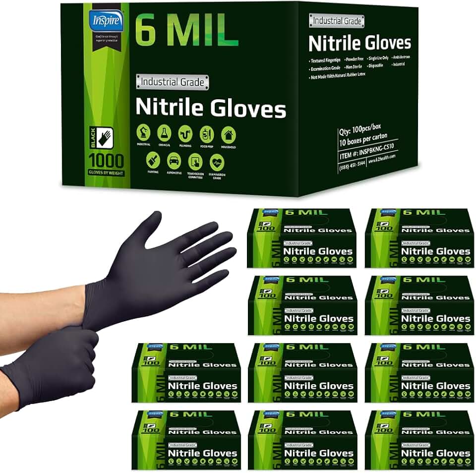 Inspire Heavy Duty Nitrile Gloves