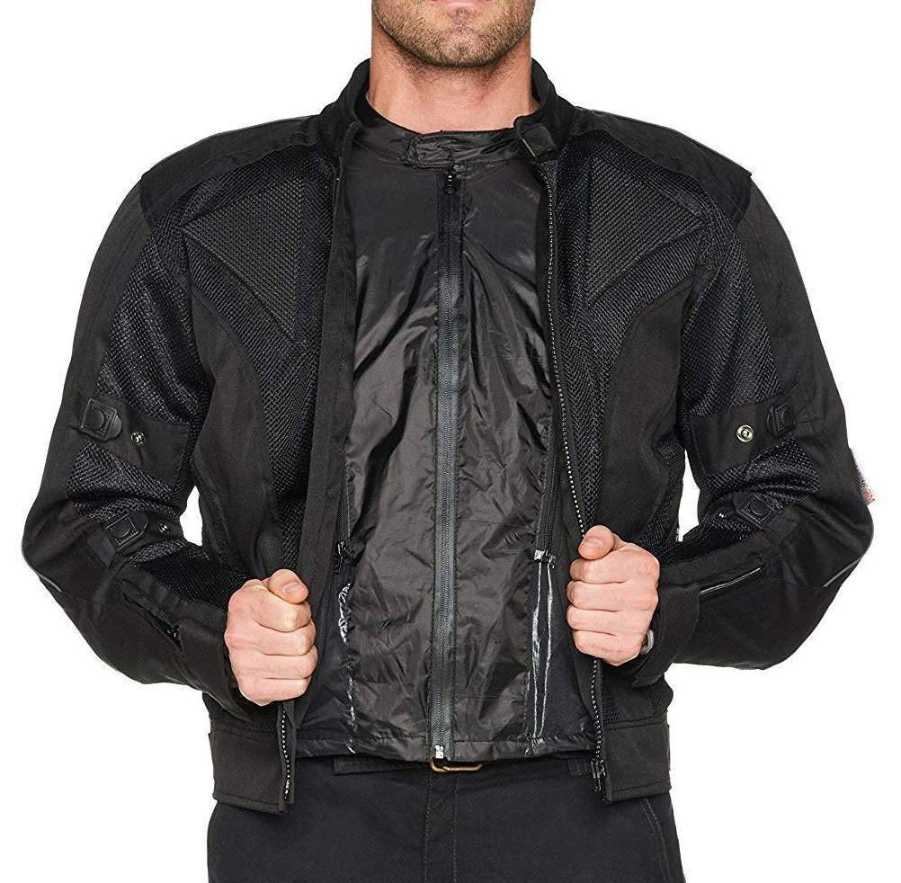 Giacca da moto estivi, in Cordura/mesh Chicane-Impermeabile e rinforzi CE