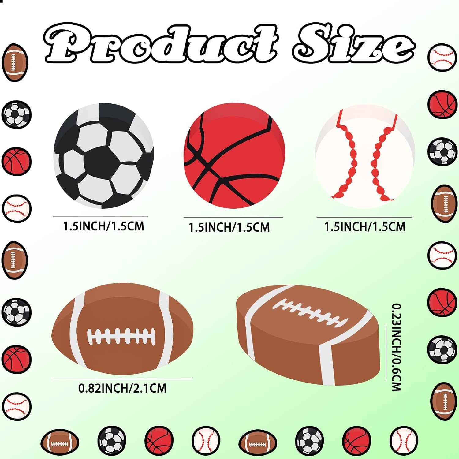 200PCs Sports Ball Mini Erasers Soccer Basketball Football Baseball Pencil Erasers Bulk for Classroom Gift Rewards Student Prizes Sport Party Favor (Sports Ball)