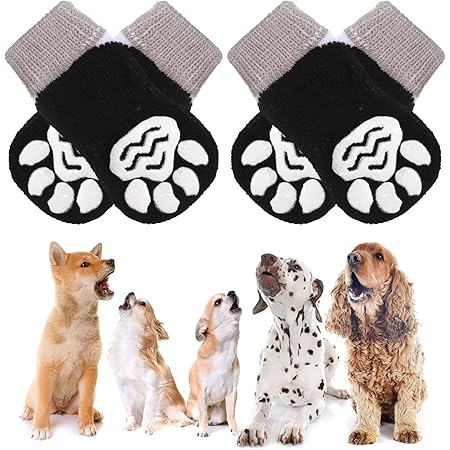 Amazon Co Jp Mantrahua ペット用靴下 犬の靴下 4個セット 犬用靴下 ソックス ネクタイ 黒 滑り止め 脱げない 履かせやすい 通気性 伸縮性 肉球保護 足舐め防止 フローリング 室内 かわいい 小型犬 中型犬 老犬介護用 ペット用品 Amazon Co Jp Mantrahua ペット用靴下 犬の靴下 4個セット 犬用靴下 ソックス ネクタイ 黒 滑り止め 脱げない 履かせやすい 通気性 伸縮性 肉球保護 足舐め防止 フローリング 室内 かわいい 小型犬 中型犬 老犬介護用 ペット用品