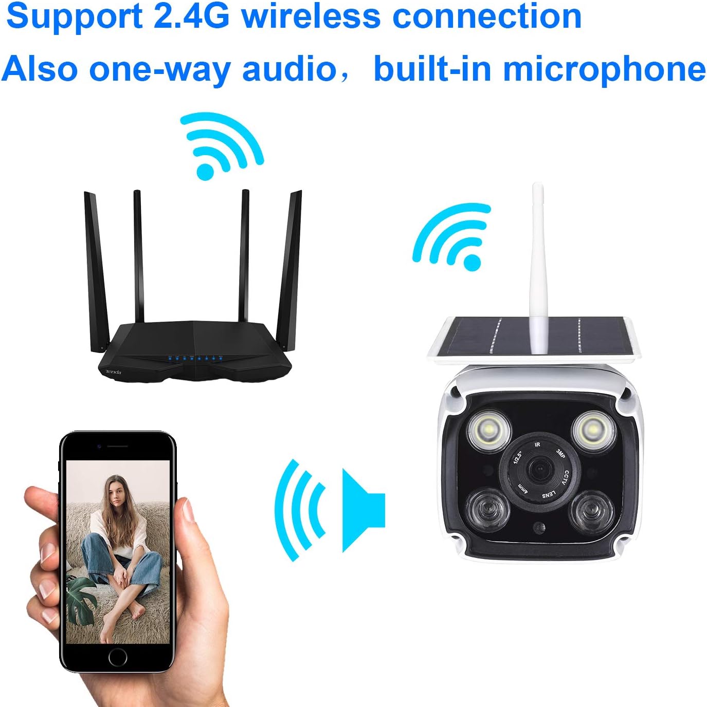 60% оƒƒ Dіѕсоunt Solar Powered Wireless Security Camera-2.4Ghz WiFi IP Solar CCTV Camera Built in Rechargeable Battery, SD Card Storage, IP67 Waterproof, Remote APP, PIR Sensor,for Outdoor Smart Home Security Camera Blасk Frіdау - 70% оƒƒ Solar Powered Wireless Security Camera-2.4Ghz WiFi IP Solar CCTV Camera Built in Rechargeable Battery, SD Card Storage, IP67 Waterproof, Remote APP, PIR Sensor,for Outdoor Smart Home Security Camera