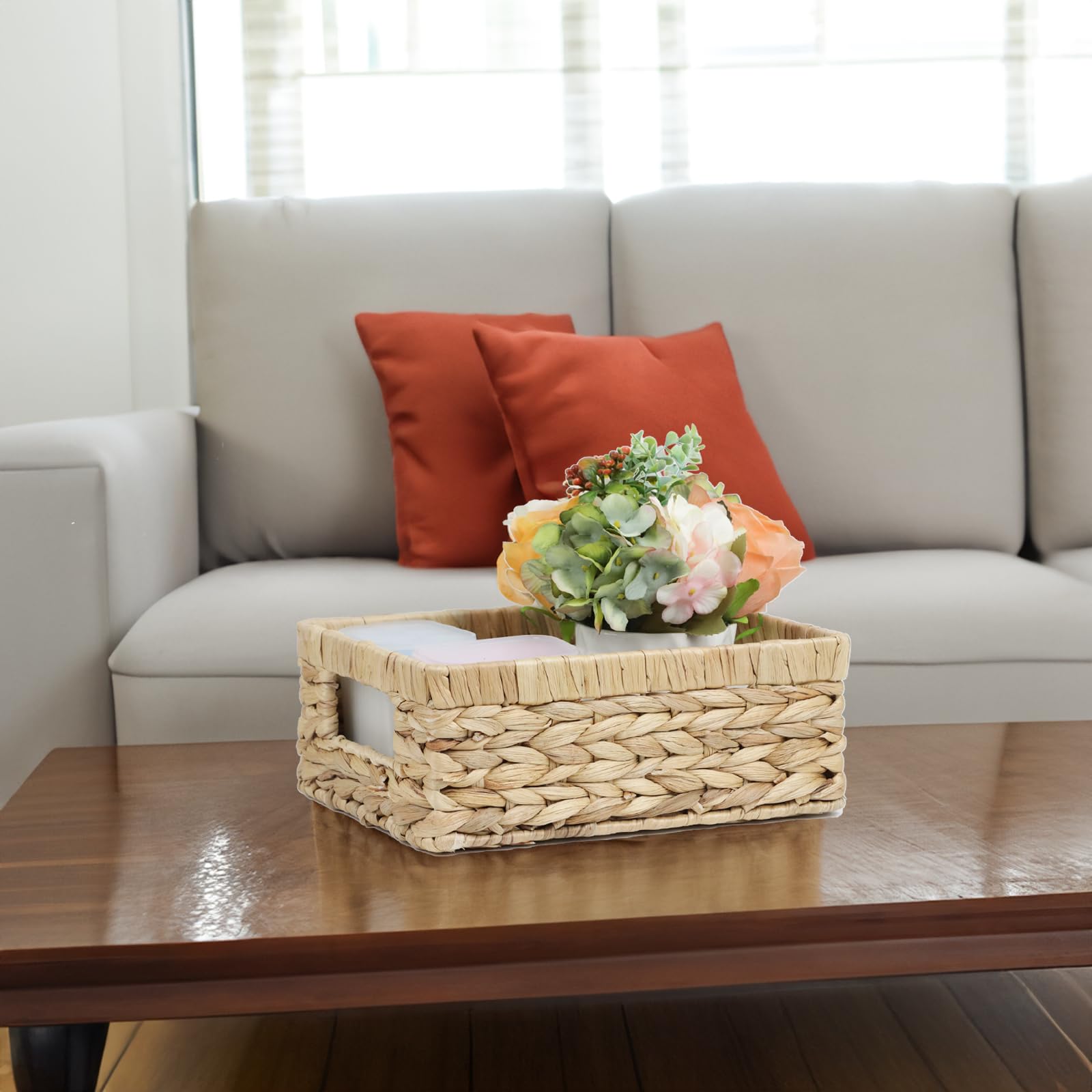 Wicker Baskets for Organizing - Rattan & Hyacinth -4