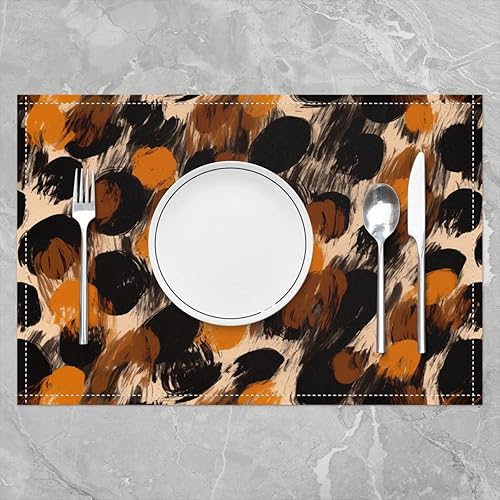 Miniatura 10 de Manteles individuales decorativos de tela lavable con diseño de mármol azul dorado y azul, manteles individuales modernos con diseño estético de