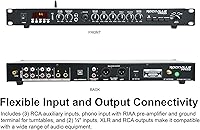 Vista 8 de Rockville PPA53 Preamp Pro 1U Preamplifier w/Bluetooth, USB/Computer Interface, Multi-Input, High-Fidelity Audio, for Home Studio Recording & Live