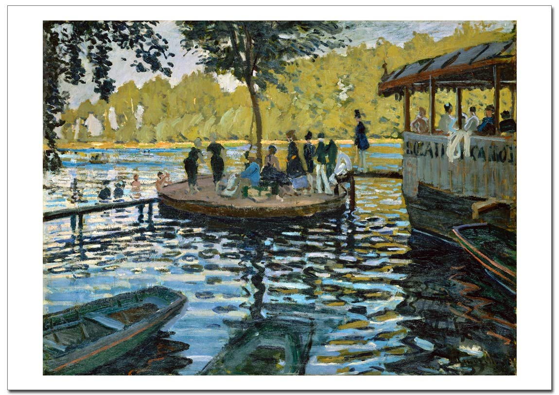 Amazon.co.jp: 世界の名画 モネ ラ・グルヌイエール Bathers at La