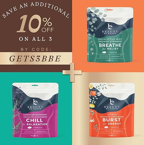 Miniatura 7 de Vaporizadores de ducha para aromaterapia, fabricados en Estados Unidos con ingredientes naturales y aceite esencial de eucalipto, bombas de ducha