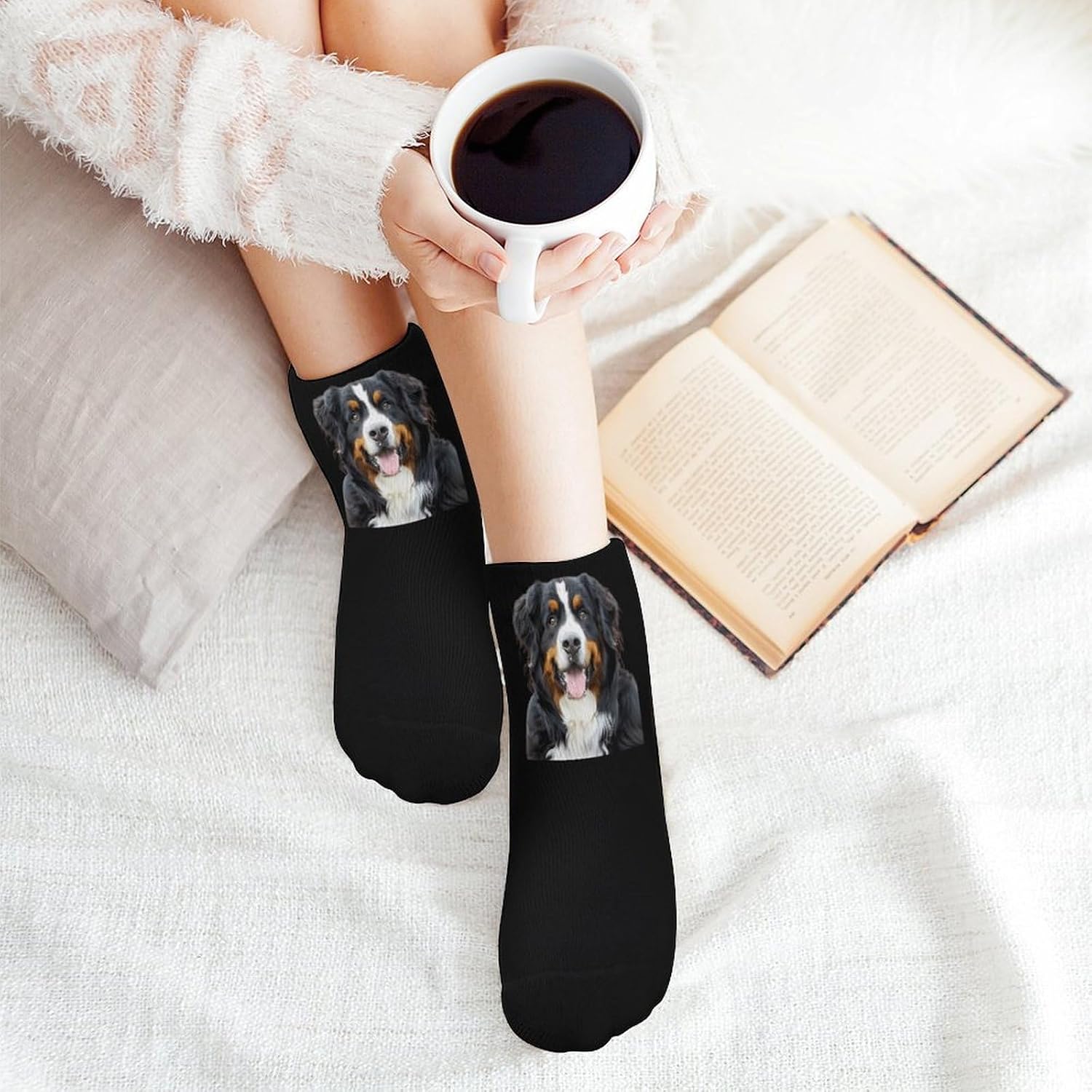 Bernese Mountain Cute Dog Ankle Socks for Men Women Low Cut Crew Sock Casual Sports Clothing