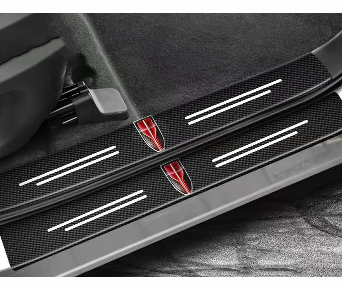 RAJOET4pcs Car door sill strip anti-tread protection strip decoration,for Hongqi H5/HS5/H7/HS7/H9