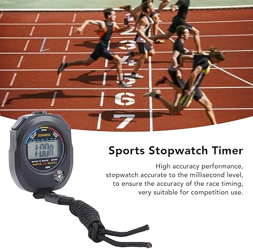 Miniatura 9 de GOTOTOP Cronómetro deportivo de 3 piezas, cronómetro deportivo de 40 mAh, para carreras de cronometraje, natación, juegos de baloncesto,