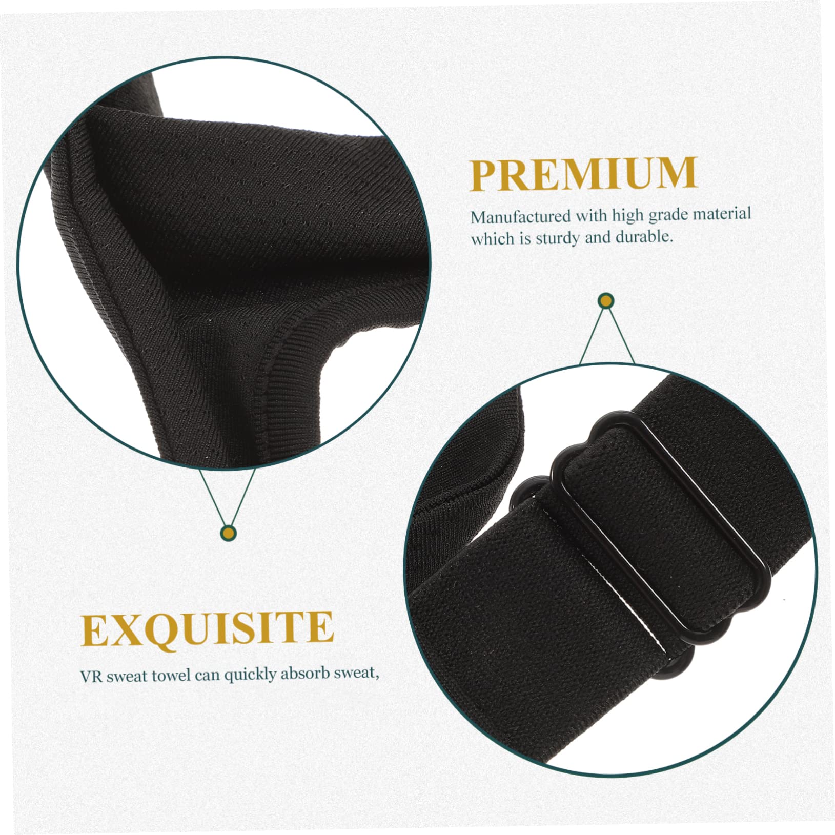 Uonlytech 5pezzi Vr Regolabile Traspirante Per Occhi Cover Protettiva Antisudore Per Accessori Vr Comfort e Garantiti