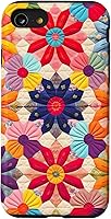 Vista 18 de Quilting Flower Blooms Quilt Pattern Case for iPhone 17
