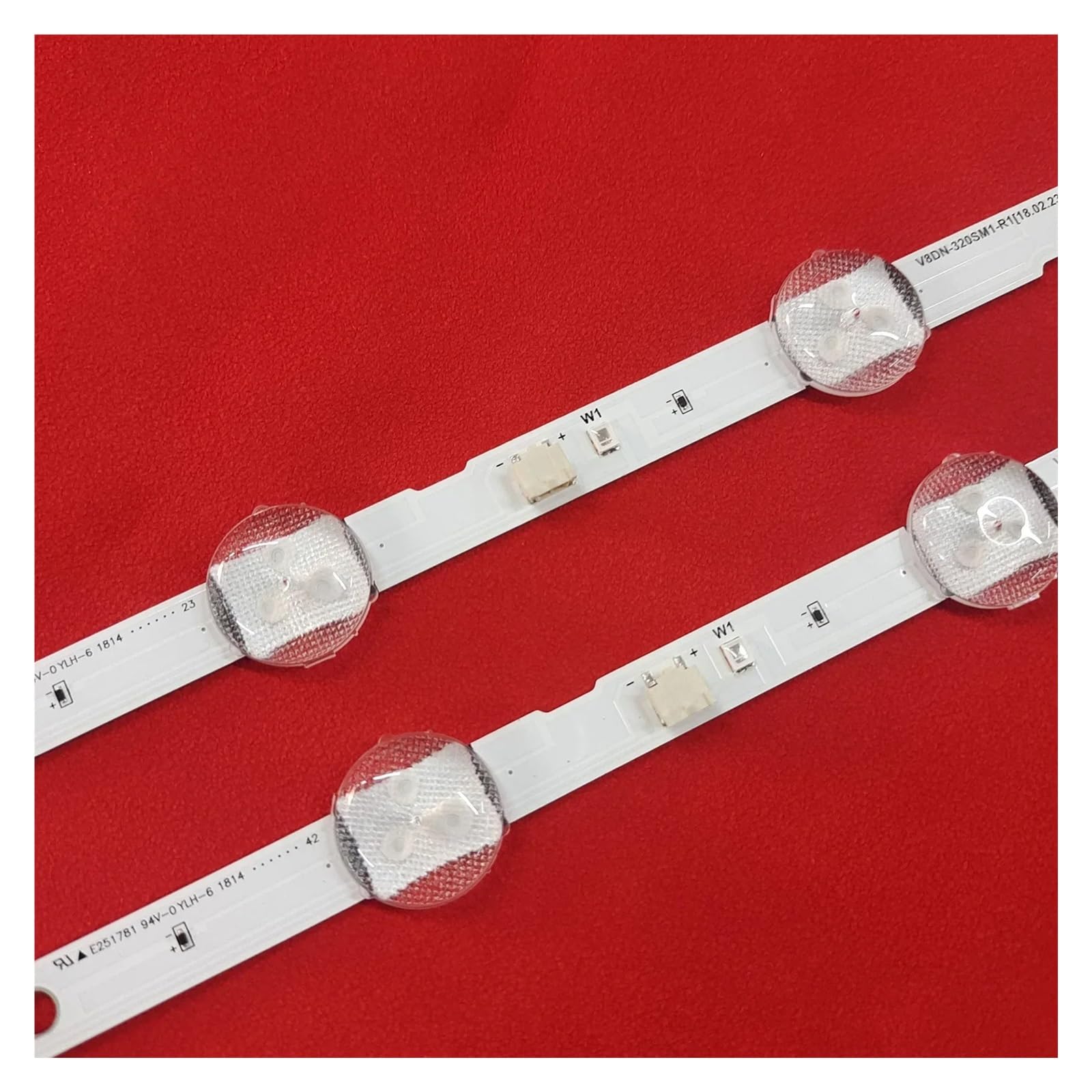 HYKPSTYJY LED Backlight Strip for UE32T5300 UN32J5205 UE32N5000AK UE32N5000AU UE32N5300AU L1_N5K_C2F_FAM_S7(1)_R1.0_S1D_100_LM41-00618A(1kits-2pcs)