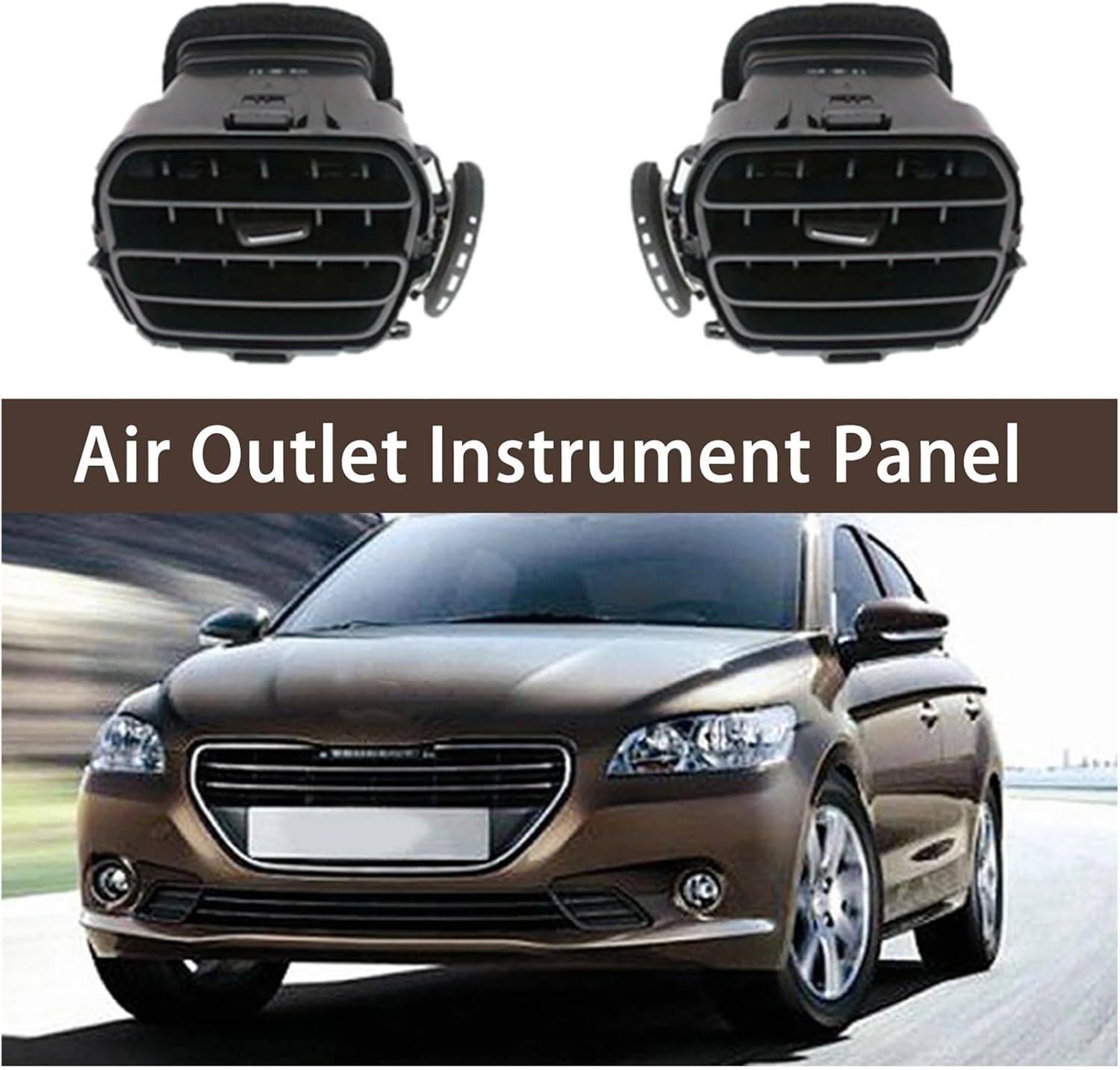 Air Outlet Car Left Side Air Outlet Air Conditioning Outlet Grill Fit for Peugeot 301 Fit for Citroen Elysee C3 96764765ZD Attractive and Durable
