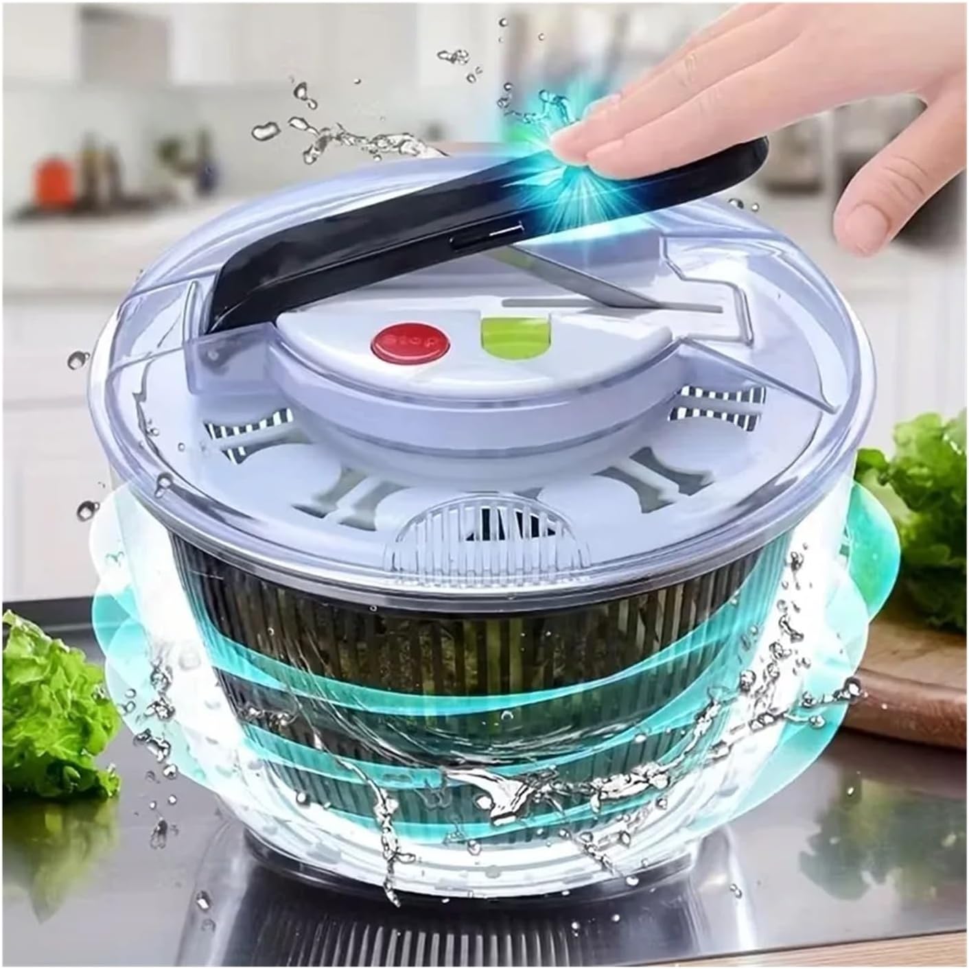 for Multi-Function Salad Spinner Home Kitchen Drainage Wonder Useful Gadget