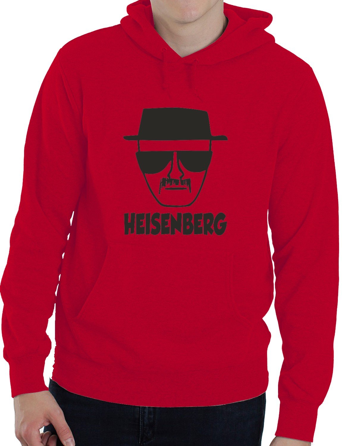 Print4U Breaking Bad Heisenberg Walter Adult Unisex Hoodie Birthday Gift Idea Small Red