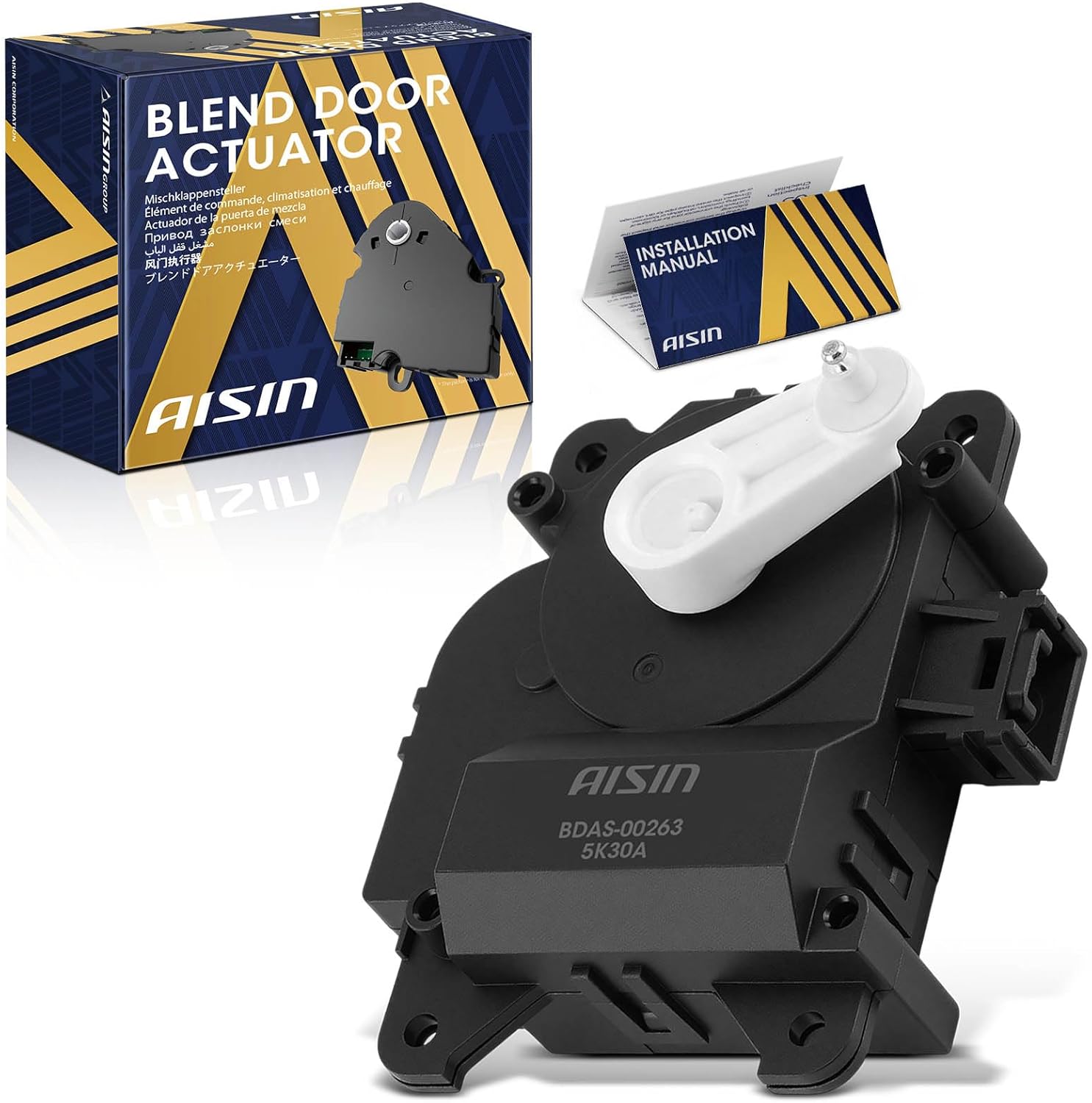 AISIN AFTERMARKET BDAS-00263 Main HVAC Blend Door Actuator - Compatible with Toyota Tacoma 2001-2004, 4Runner 2000-2002 - Temperature