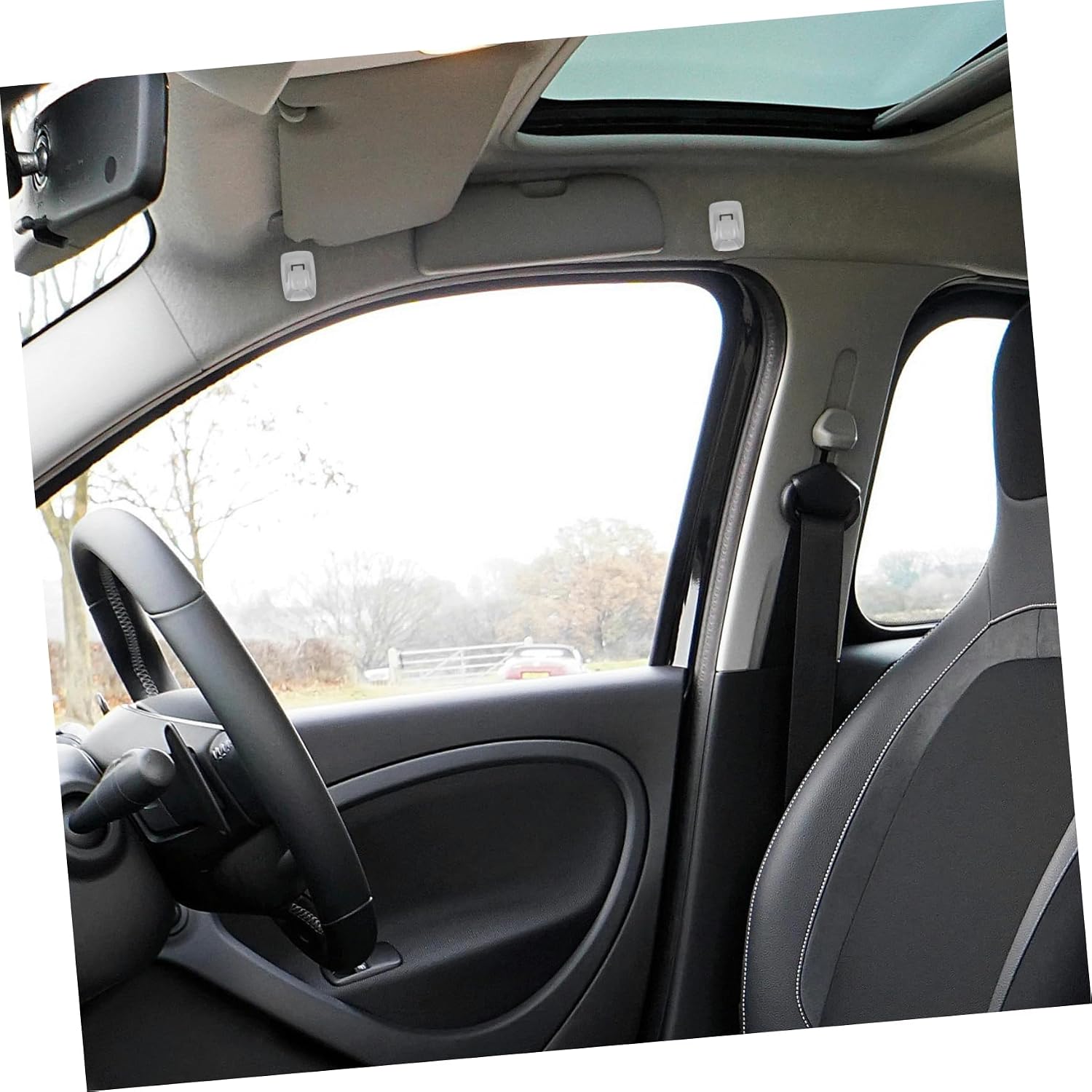 PRETYZOOM 10pcs Sun Visor Hooks Clips for Vehicle Adjustable Sunshade Extender Holder Sturdy Interior Accessories for Cars Compatible Most Models image 2