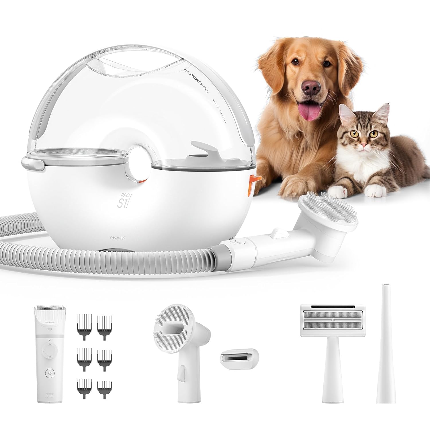 Neakasa S1 PRO 5 in 1 Dog Grooming Kits, 3L Capacity Pet Grooming Vacuum with Dog Clippers, Pet Grooming Tools for Shedding, Home Cleaning Neakasa S1 PRO 5 in 1 Dog Grooming Kits, 3L Capacity Pet Grooming Vacuum with Dog Clippers, Pet Grooming Tools for Shedding, Home Cleaning
