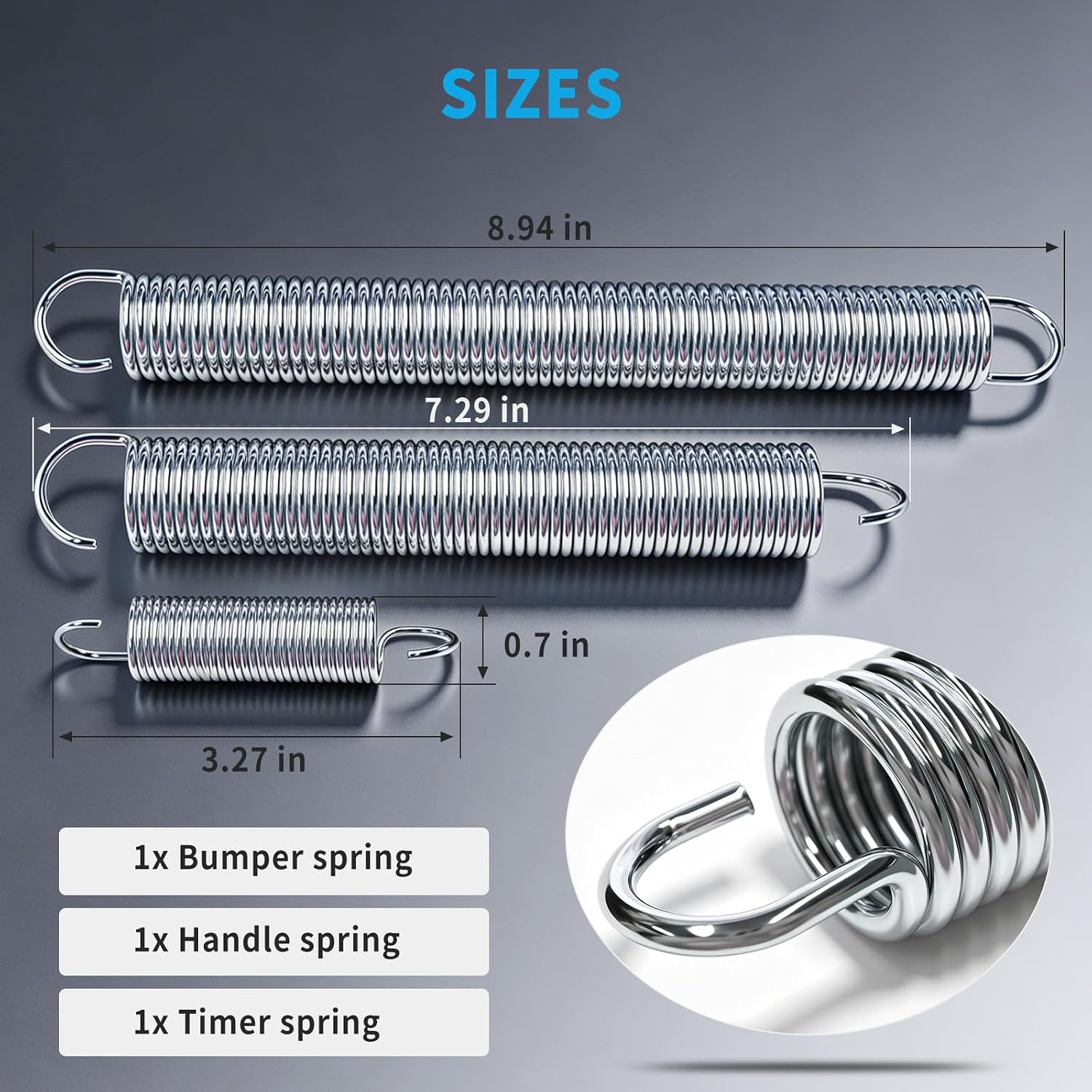 Fifth Wheel Spring Kit KP6000KSP for Fontaine No Slack NT 6000 7000 7000CC Series Truck Compatible with1-KP181 1-KP183 1-KP190 Truck Frontier Spring Rebuild Kit Replace parts KIT-SPRING KITSPRING