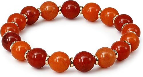 TSANLY Feng Shui Yellow Agate Bracelet – Natural Yellow Stone for Luck & Confide