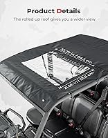 Vista 5 de KEMIMOTO Cubierta de techo UTV, techo suave compatible con Can Am Defender Max HD 7/8/9/10 DSP XT XMR 2016-2024 resistente al agua accesorios