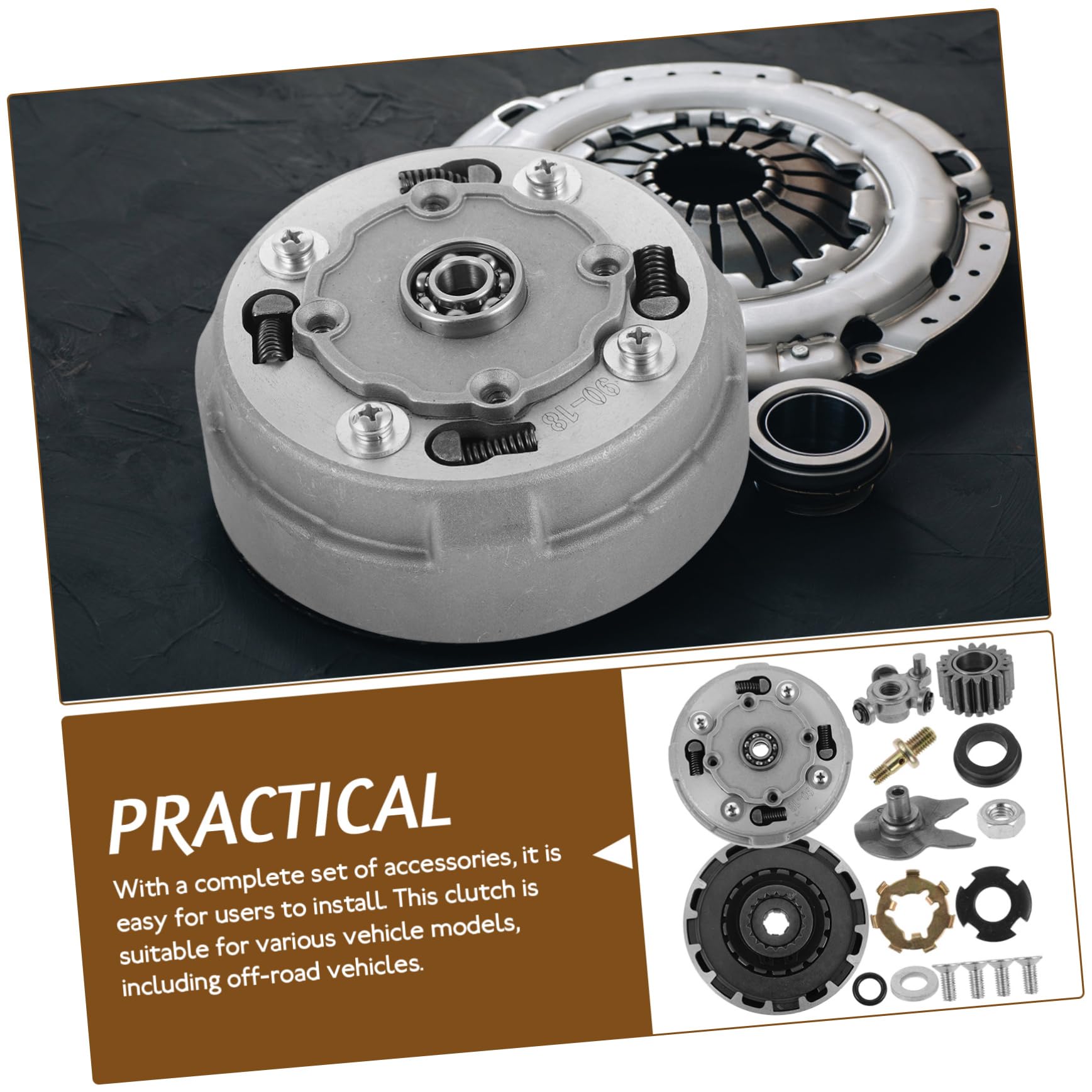 ULTECHNOVO Accesorios De Embrague Para Atv Dientes Kit De Pastillas De Embrague Para Moto De Cross Scooter y Quads