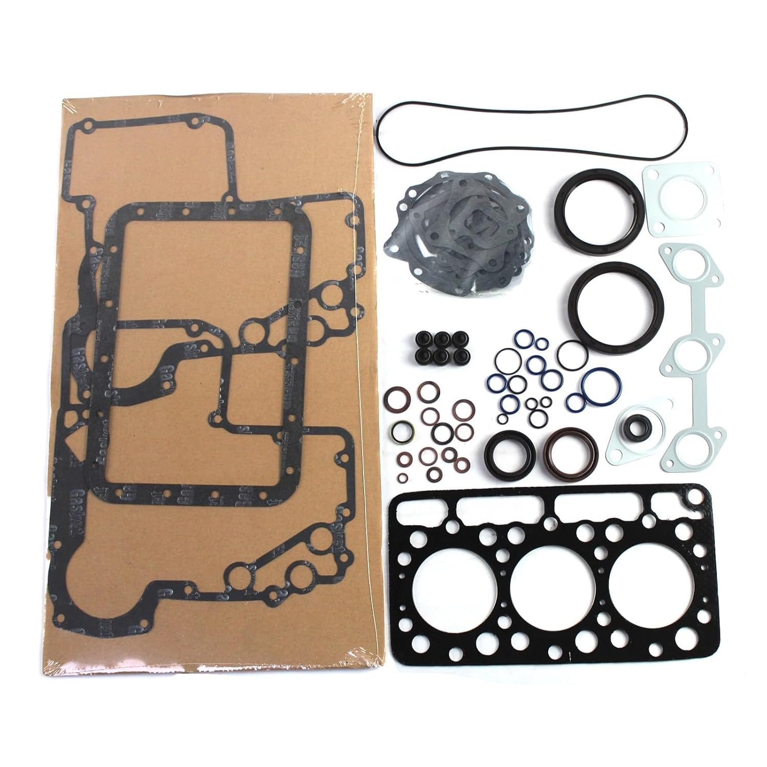 Complete D750 Complete Cylinder Head Assembly with Full Head Gasket Kit for Kubota Engine D750 D750-B D750B Tractor B5200 B5200DT B5200E B7100 B1702DT