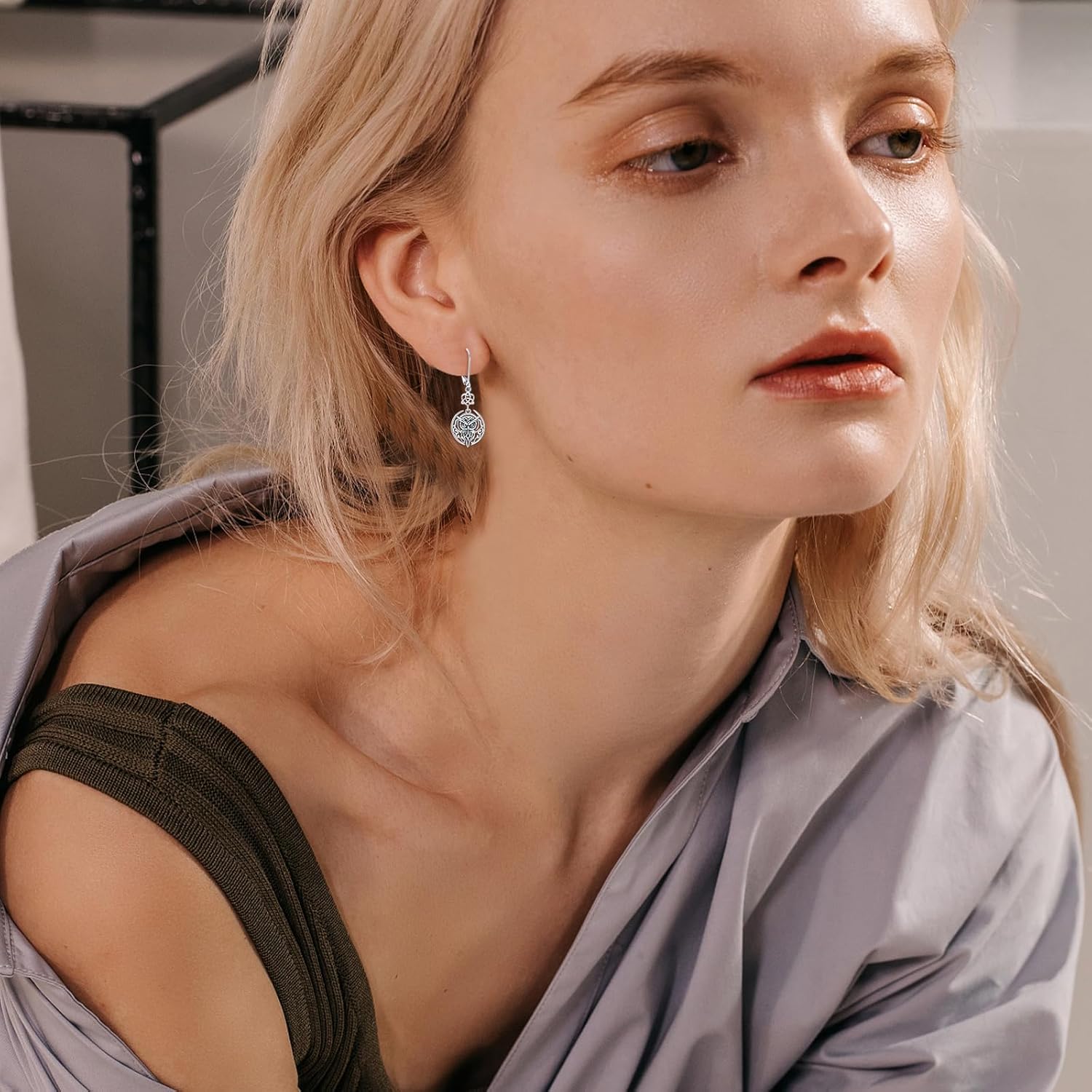 Easter Bunny Earrings for Women Sterling Silver Dangle Drops with Daisy & Egg Charms Bunny Rabbit Holiday Easter Jewelry Gifts for Women Wife Mom Best Friend - Image 2