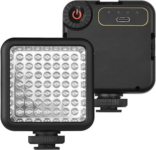 Miniatura 2 de IR49S Mini IR luz de visión nocturna infrarroja luz de fotografía para videocámara videocámara batería recargable incorporada con 3 soportes de