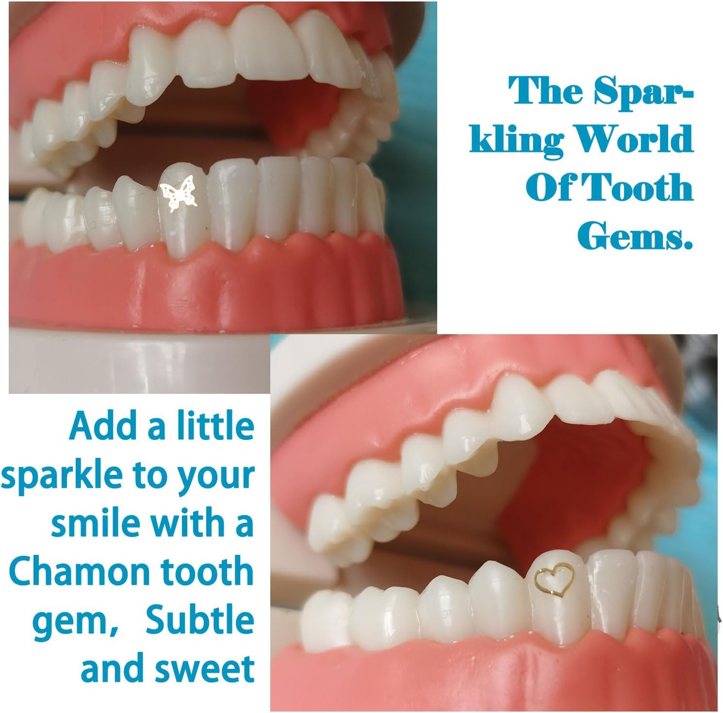 Chamon Tooth Gems Gilding Kit, 10 Boxes 4-6 mm, Professional Starter Set with Teeth Decoration Tools