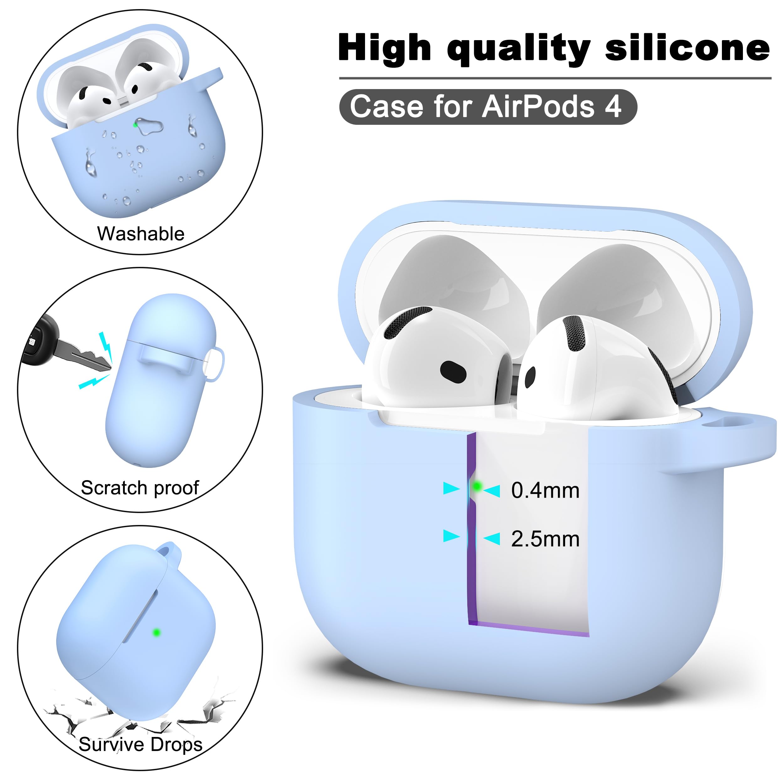 Amazon | R-fun Airpods 第4世代 ケースカバー クリーナーキット