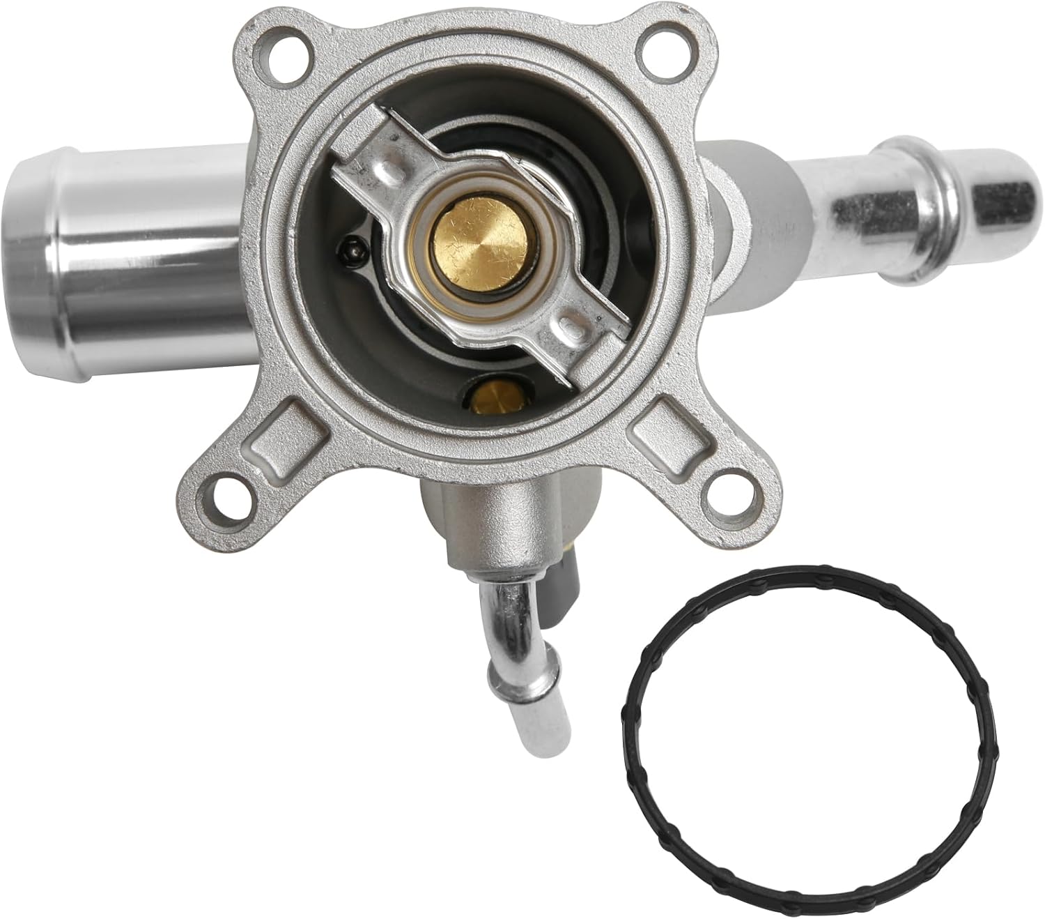 Engine Coolant Thermostat Housing Assembly by AA Ignition - Fits Chrysler, Dodge, Fiat, Jeep, Ram 2.0L, 2.4L - 200, Dart, 500X, Cherokee, Compass, Renegade, ProMaster - Replaces 5047772AB, 5047263AB
