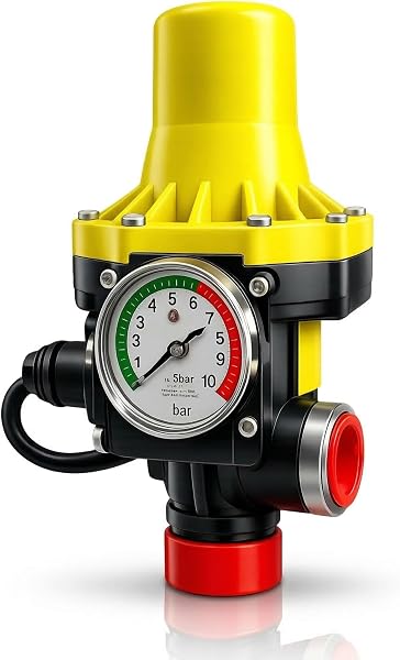 Presscontrol Automático para Bomba de Agua 220-240V – Controlador Electrónico de Presión para Grupo de Presión Doméstico, Arranque y Paro Automático, Protección contra Funcionamiento en Seco - 1