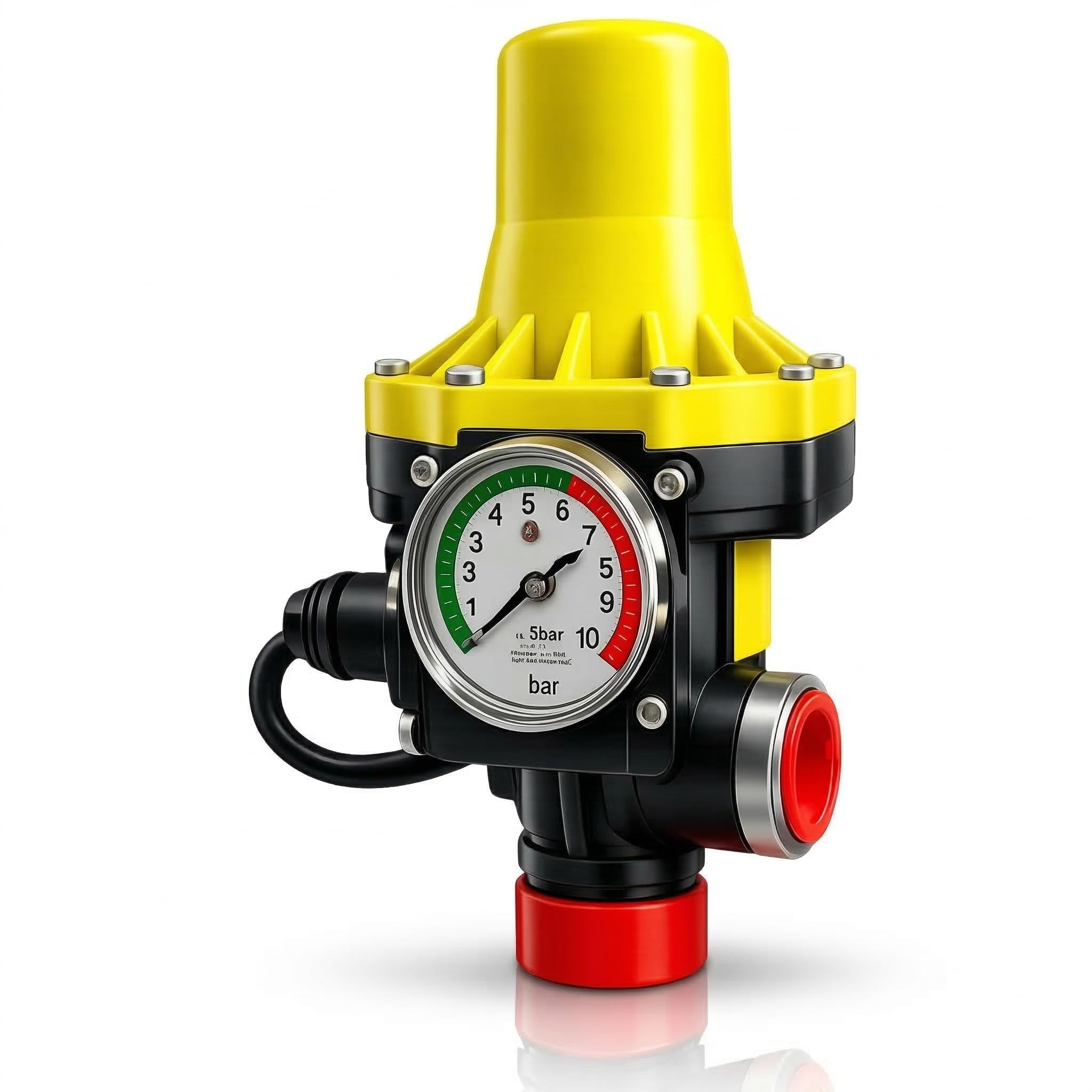 Presscontrol Automático para Bomba de Agua 220-240V – Controlador Electrónico de Presión para Grupo de Presión Doméstico, Arranque y Paro Automático, Protección contra Funcionamiento en Seco