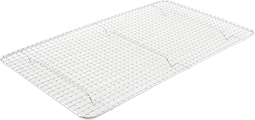Winco Rejilla de sartén, 10 pulgadas por 18 pulgadas, cromo, mediano