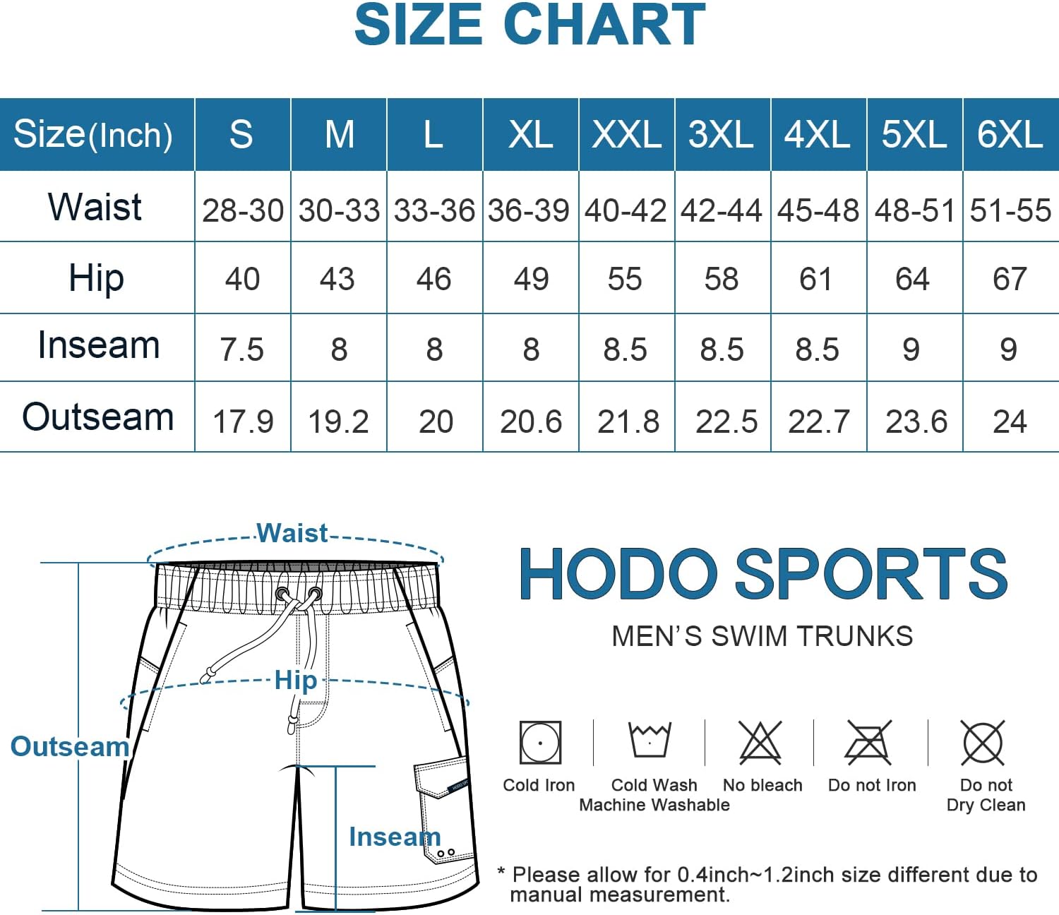 HODOSPORTS Mens 8" Swim Trunks Quick Dry Bathing Suit with Mesh Liner (Regular & Big Tall Sizes) Large Black/Red