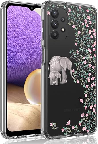 Clear Phone Case Cover for Samsung Galaxy A32 5G 6.5", 2021 [Elephant]
