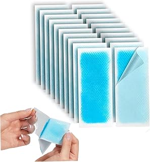 20 Pack Cooling Patches for Fever Summer Cooling Relief for Kids Adult Sports Cooling Patch Portable Headache Relief Prevention Instant Cooling Patches Fever Cooling Gel Patch Sports Summer Cooling
